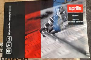 Libretto uso manutenzione Aprilia rs 660 / limited