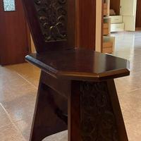 Sgabello, Noce Nazionale, prezzo stock, occasion