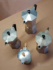 Lotto 4 Caffettiere Moka vintage