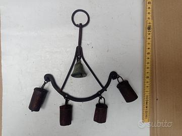 Antica Campana Campanella Sonaglio in Ferro Battut