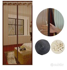 Zanzariera magnetica marrone con mantovana 90x210