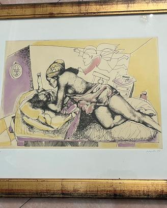 Ugo attardi acquaforte quadro
