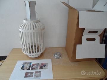 Lampada Design a Led, Ecologica legno,metal,vetro