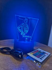 lampada da tavolo juventus cristiano ronaldo 