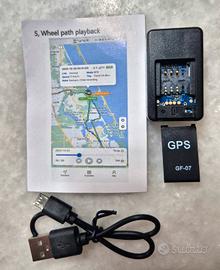 🌍 Mini GPS Portatile + Manuale per App + Cavo