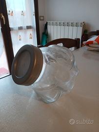 Porta biscotti in vetro