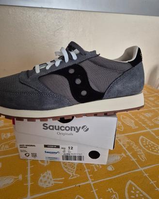 saucony jazz nuove grigie banda nera