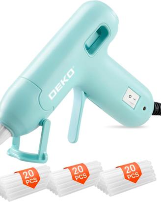 Pistola Colla Calda con 60 Colla Stick, Blu