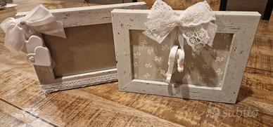 Cornici in legno shabby chic 