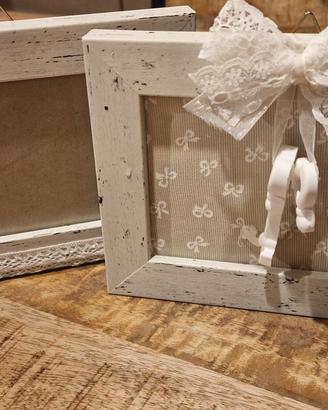 Cornici in legno shabby chic 