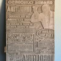 Insegna Idrolitina Stampo Industriale Vintage