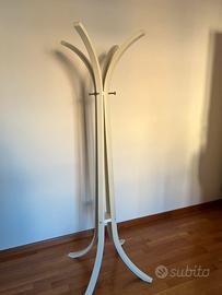 Attaccapanni moderno bianco legno