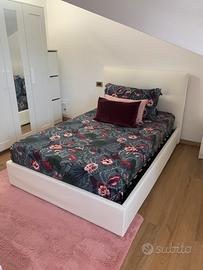 Letto contenitore Selene biancho. x2
