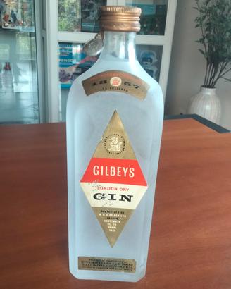 Gilbey's Gin bottiglia vintage '50 no whisky 