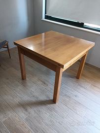 tavolo allungabile quadrato 1m x 1m