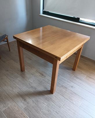 tavolo allungabile quadrato 1m x 1m