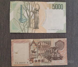 Banconote 5 mila Lire