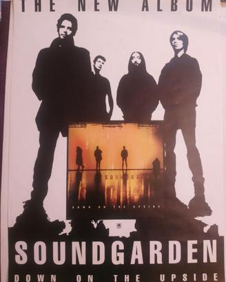 SOUNDGARDEN 1996 PROMO POSTER - DOWN ON THE UPSIDE