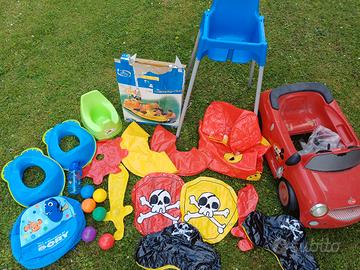 giochi gonfiabili macchinina bambini giardino lott