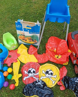 giochi gonfiabili macchinina bambini giardino lott