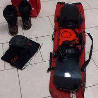 snowboard scarponi casco