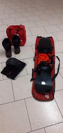 snowboard scarponi casco