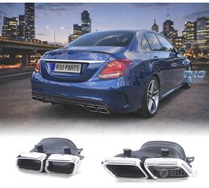 TERMINALI DI SCARICO LOOK AMG C63 MERCEDES W205 14