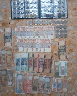 Collezione 250 Pz Monete Banconote dal Mondo