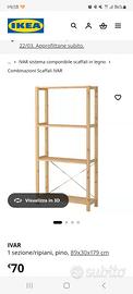 Scaffalatura IVAR ikea