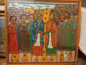 Dipinto su tela Tradizionale Etiope Incorniciato