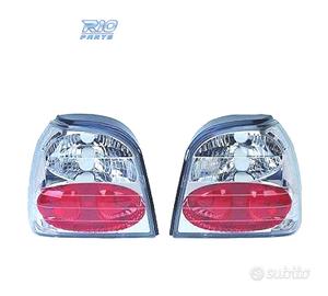 FANALI VOLKSWAGEN VW GOLF 3 91-97 FONDO CROMATO