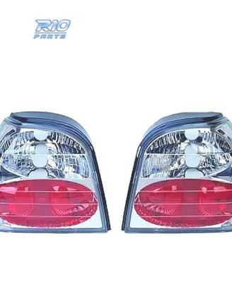 FANALI VOLKSWAGEN VW GOLF 3 91-97 FONDO CROMATO