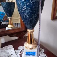 Coppa per centrotavola azzurra