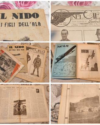 LOTTO 3 RIVISTE D'EPOCA - AVIAZIONE E GUERRA