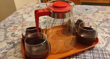 Melitta Set di 6 tazze da tè + caraffa in vetro v