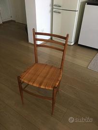 Sedie Chiavarina in legno massello (anni '70)

