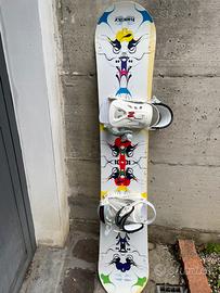Tavola snowboard 155cm attacchi inclusi e scarpon