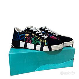 Sneakers unisex con stampa multicolor numero 43