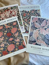 Quattro splendidi Poster William Morris 33 × 48