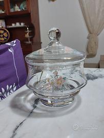 Biscottiera in vetro vintage anni ’80
