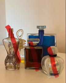 Lotto di  5 bottigliette vuote vintage