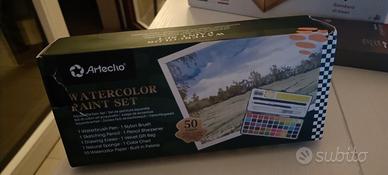 set acquerelli 50 colori Artecho