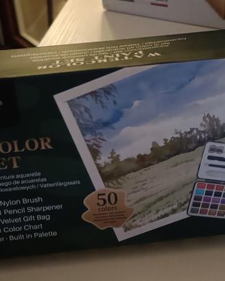 set acquerelli 50 colori Artecho