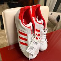 Superstar bianche rosse