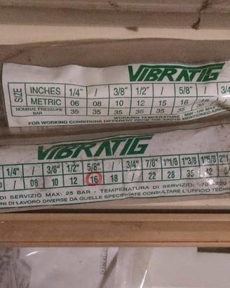 Tubi antivibranti Vibratig 28 e 16 mm