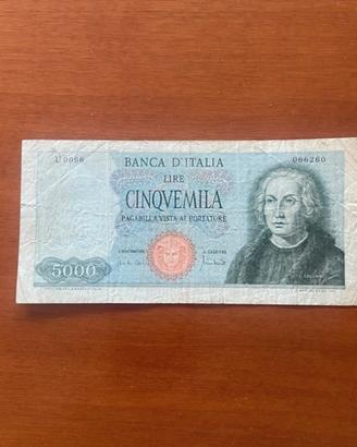 5.000 lire Colombo 1 Caravella