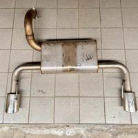 Terminale artigianale scarico fiat500 abarth