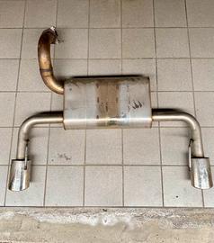 Terminale artigianale scarico fiat500 abarth