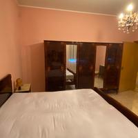 Camera da letto completa anni 50 in legno radica