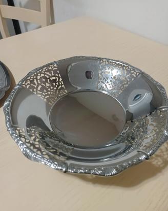 porta frutta Alfra Alessi in acciaio 